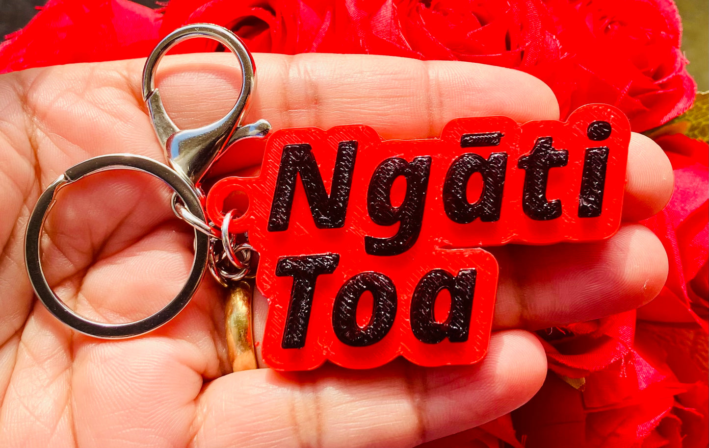 3D Printed Hand Painted Keychain/Bagchain #Ngāti Toa