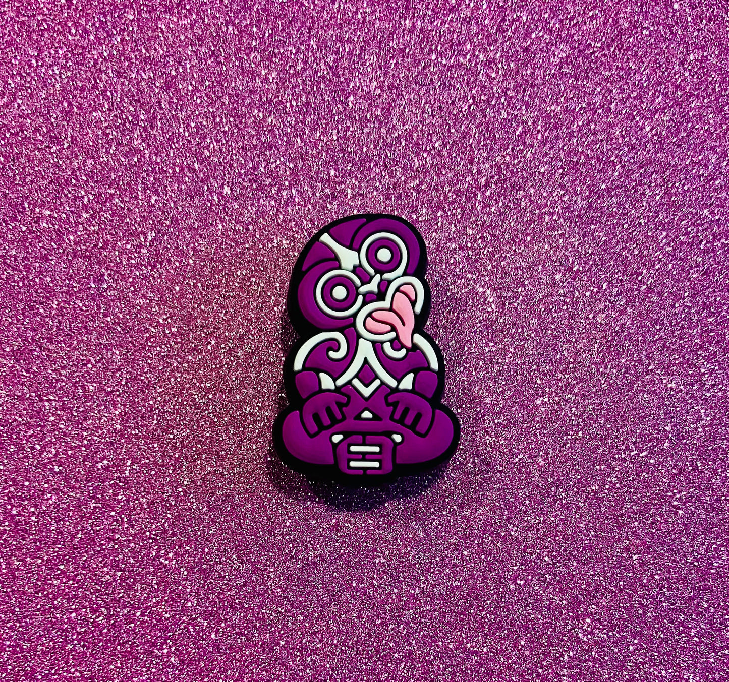 @48 Purple Tiki Shoe Charm