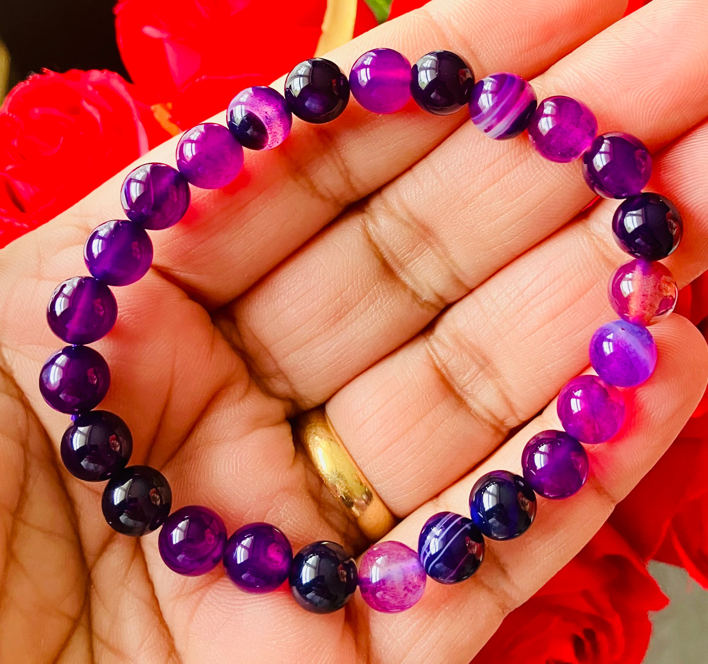 Purple Agate Bracelet