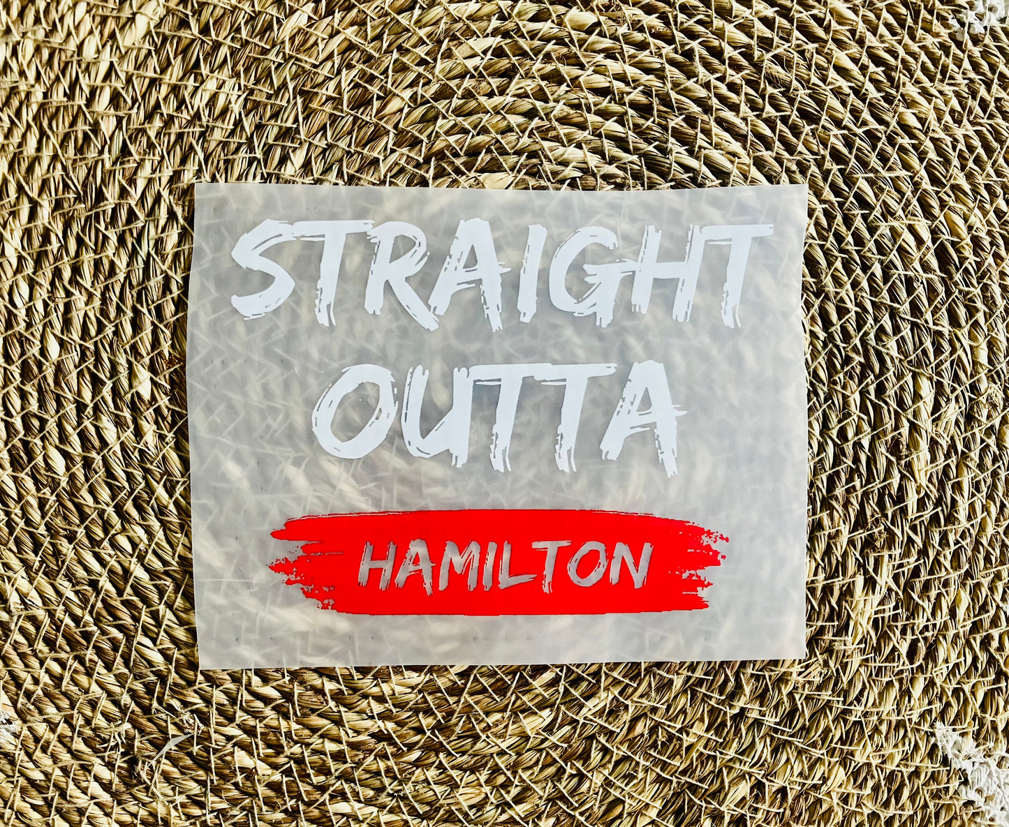 Straight Outta Hamilton Iron On Heat Transfer for Clothing #8