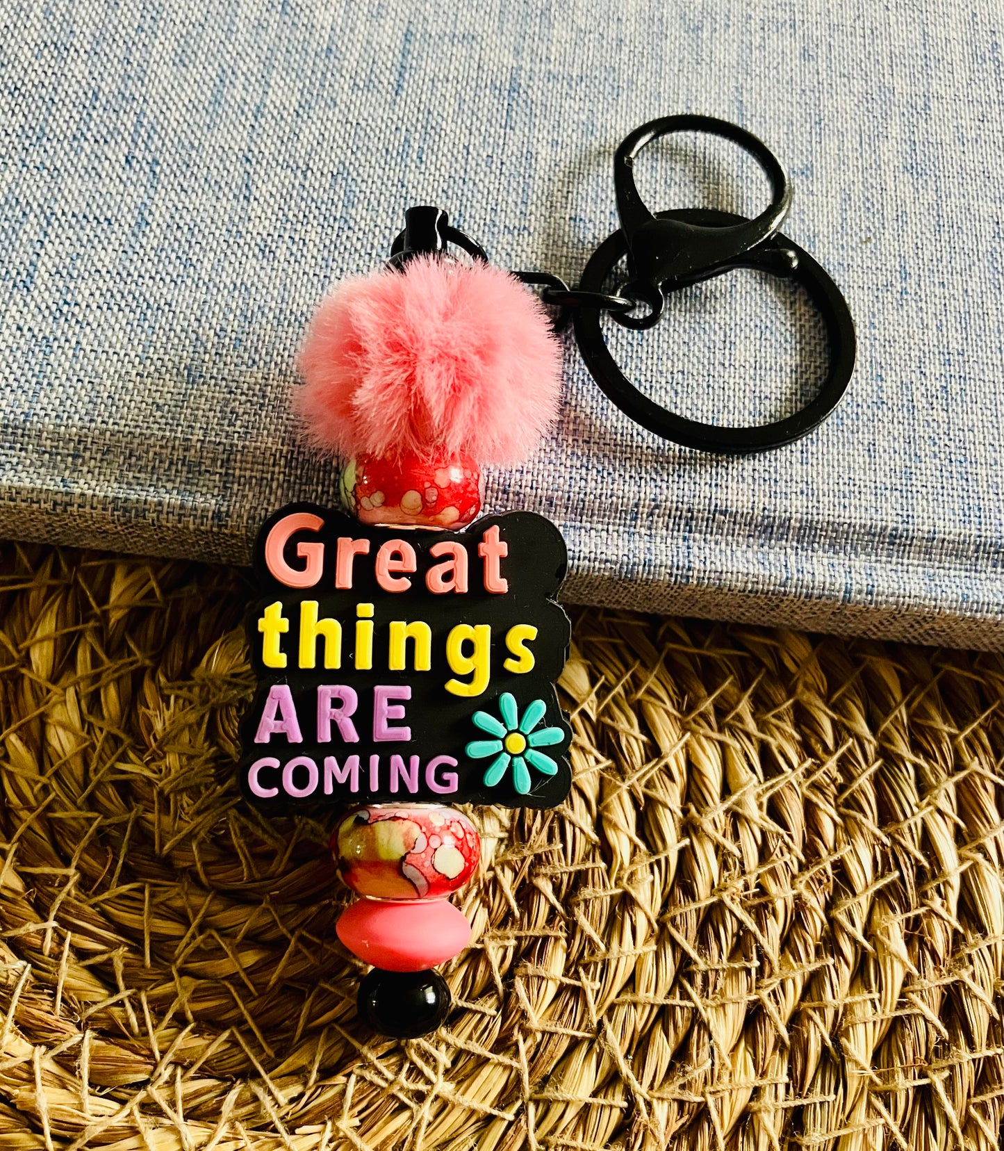 Beaded Keychain #22