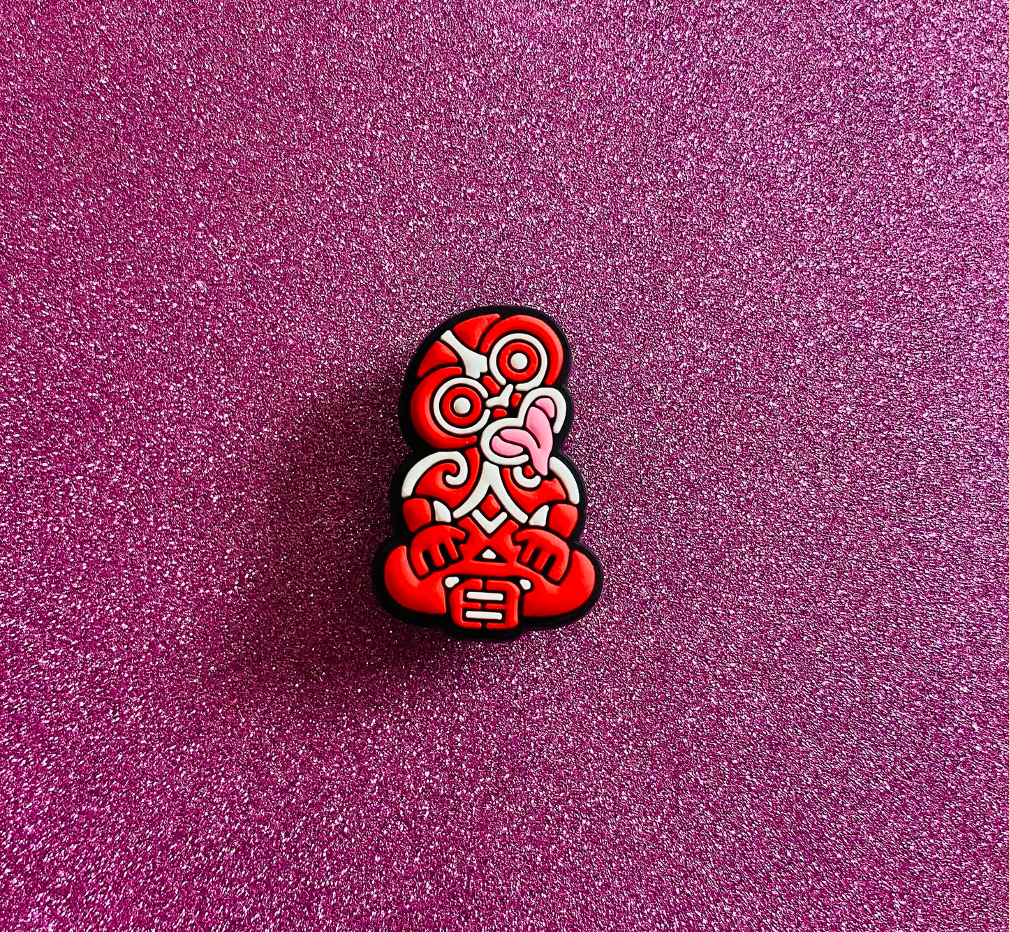 @5 Red Tiki Shoe Charm