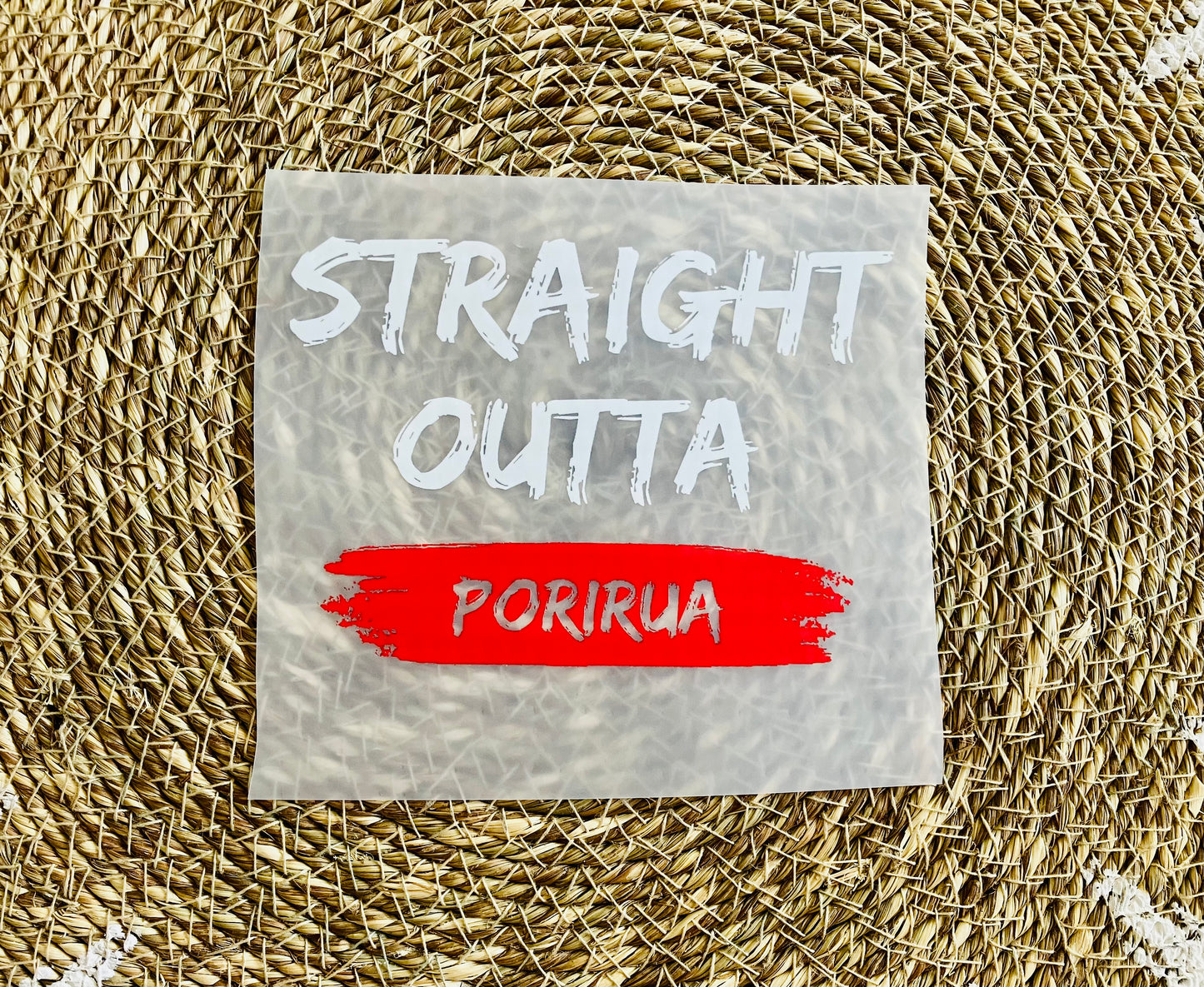 Straight Outta Porirua Iron On Heat Transfer for Clothing #12