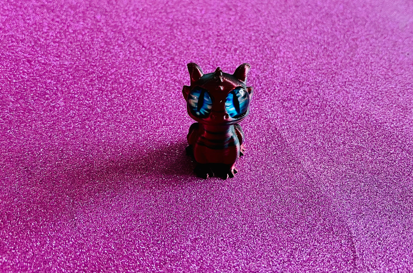 3D Printed Mini Dragon (Black-Brown)