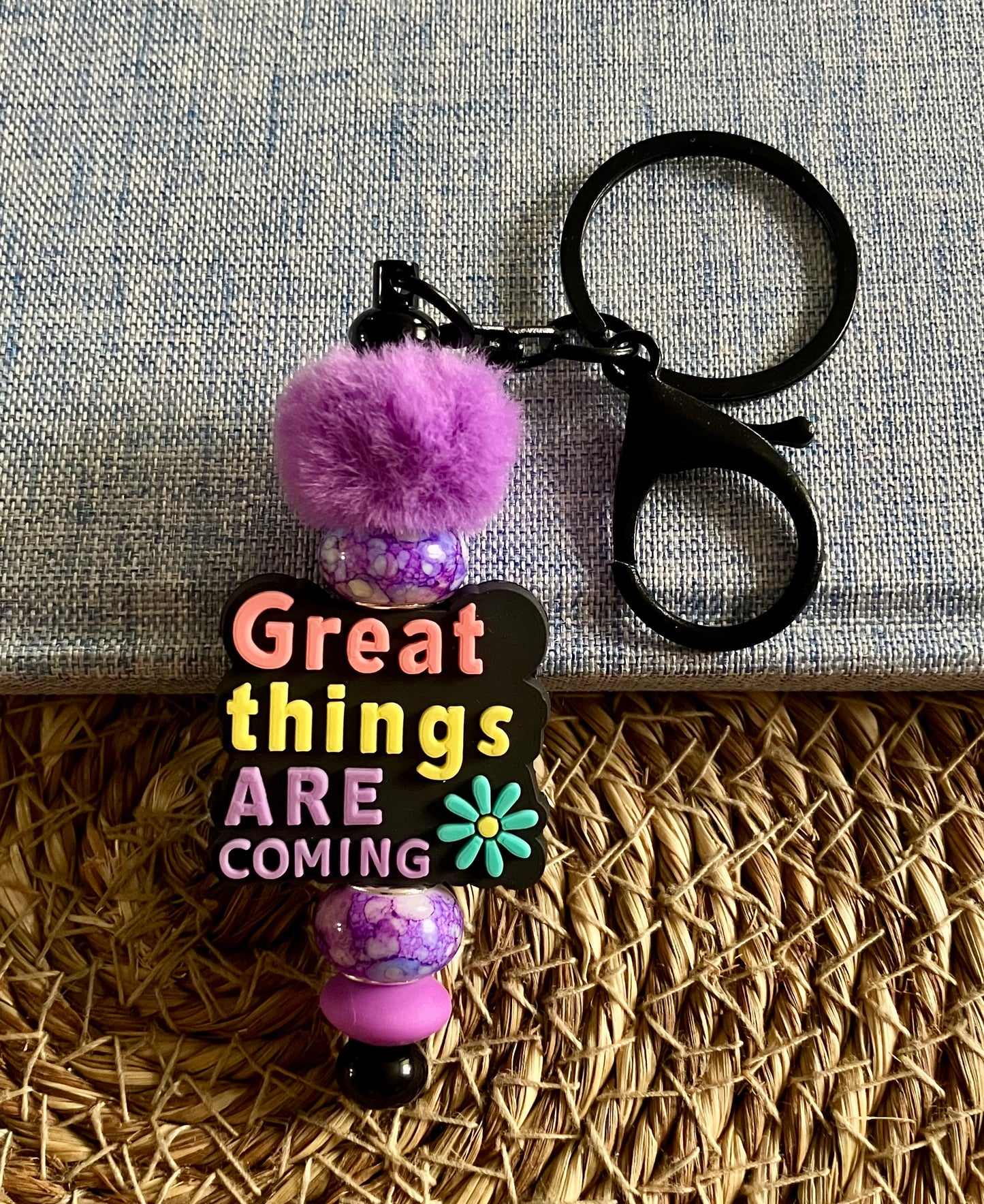 Beaded Keychain #26
