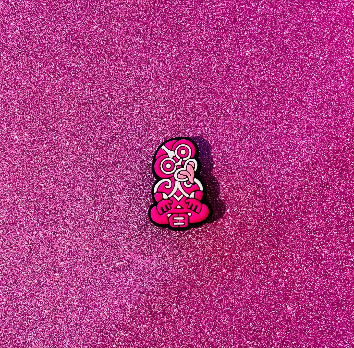 @8 Pink Tiki Shoe Charm