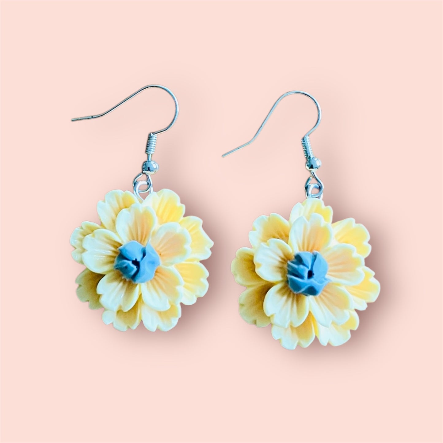 Yellow Flower Earrings