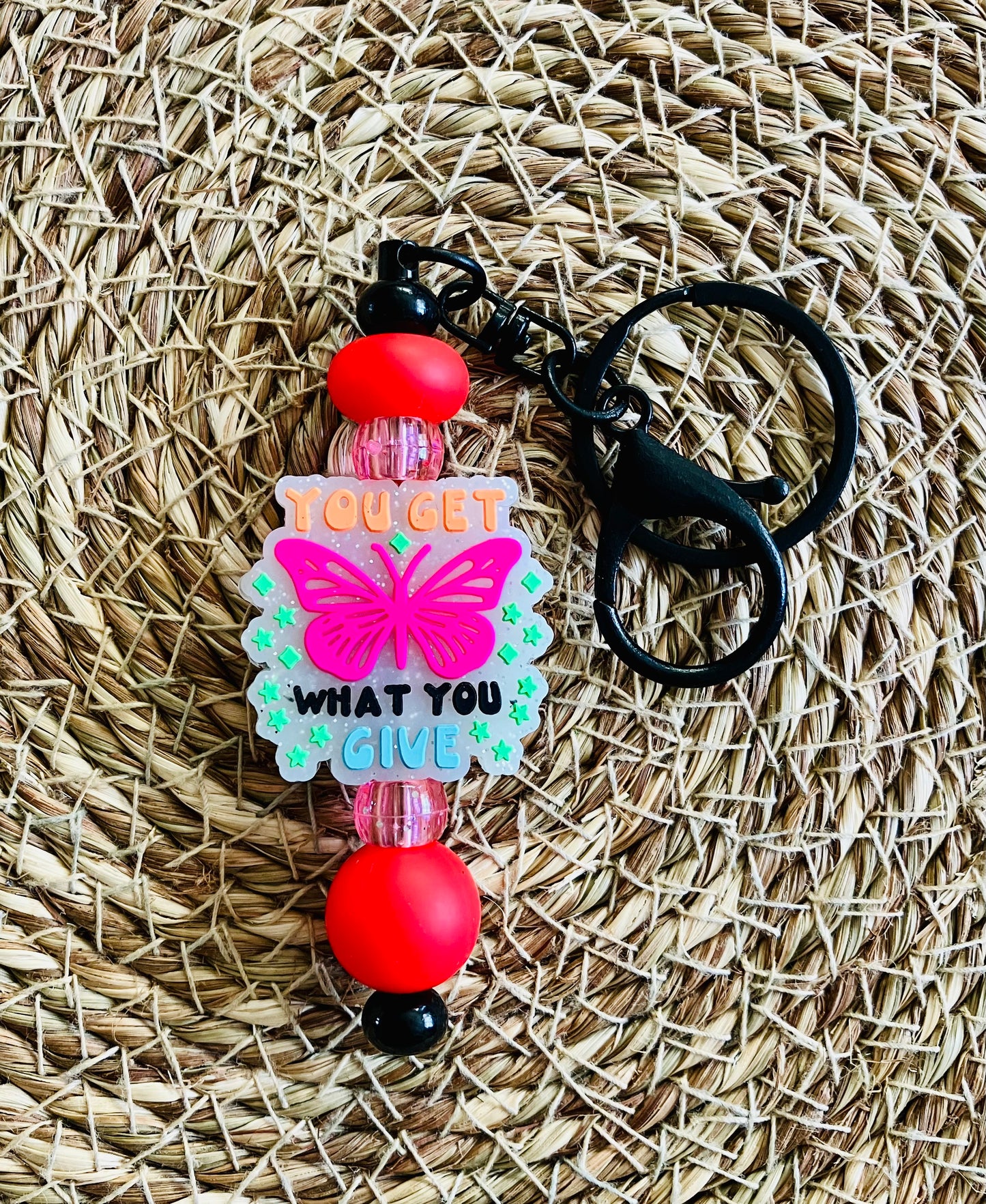Beaded Keychain #19