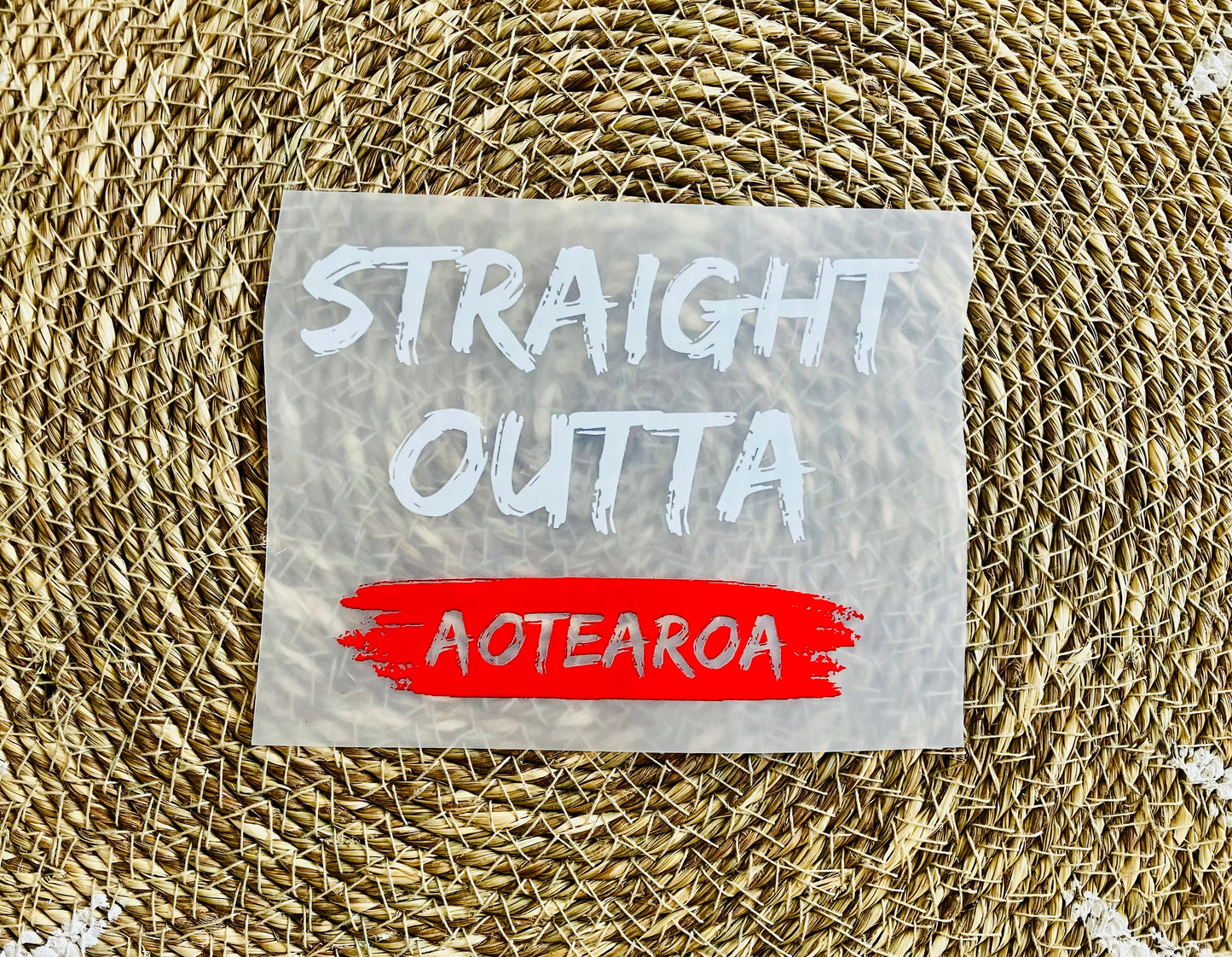Straight Outta Aotearoa Iron On Heat Transfer for Clothing #13