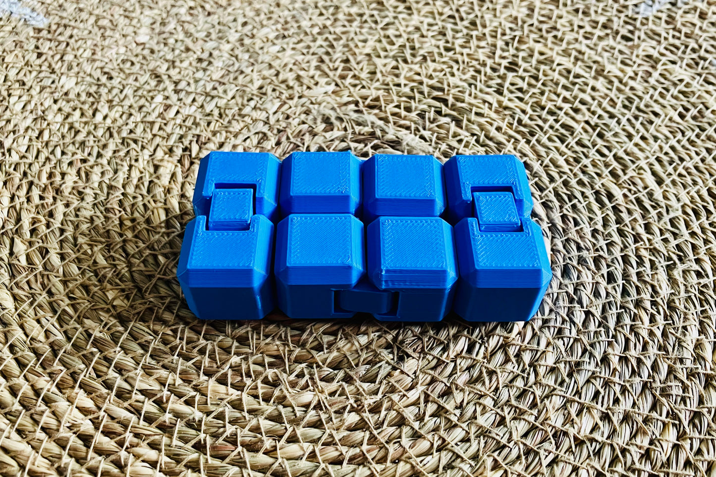 3D Printed Infinity Fidget Cube (Blue)