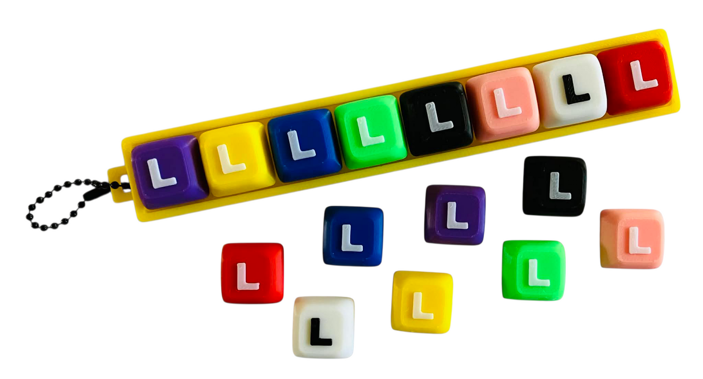 Letter "L" for Clicker Keychain