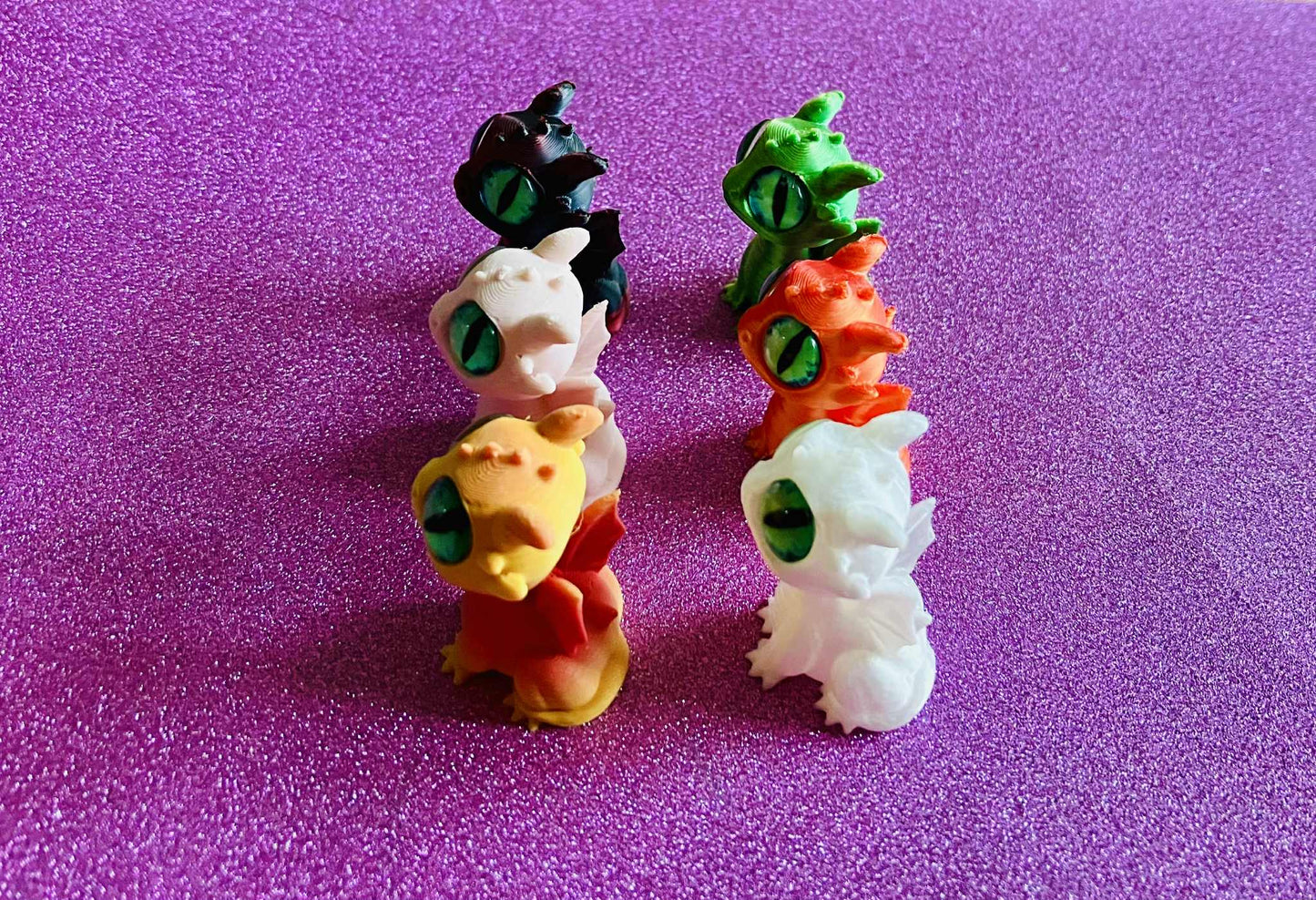 3D Printed Mini Dragons Pack of 6