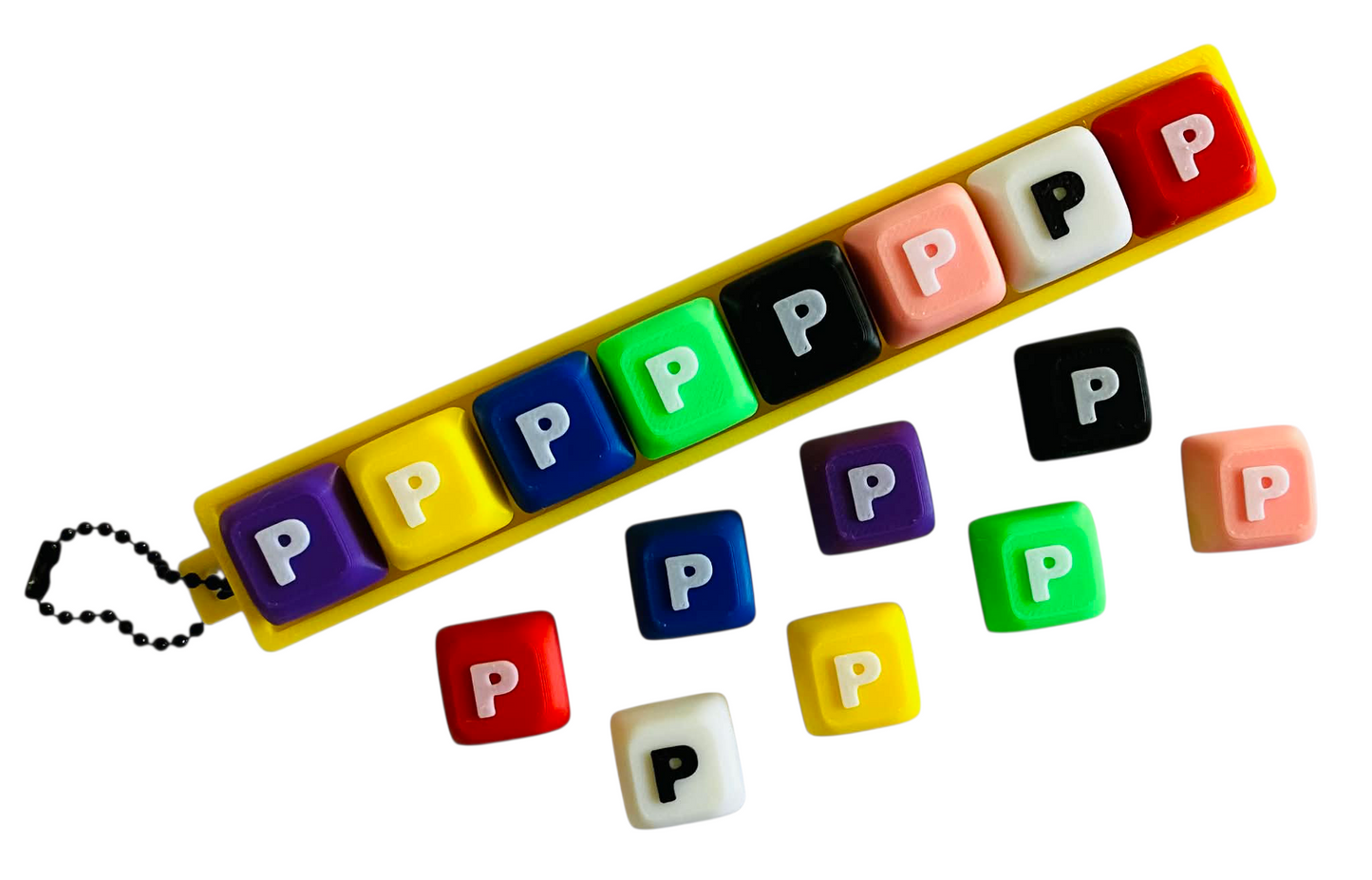 Letter "P" for Clicker Keychain
