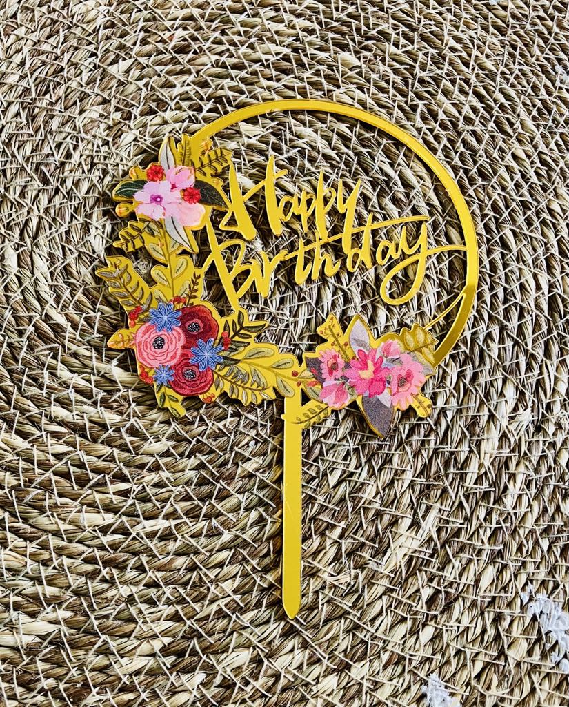 Birthday Cake Topper ^3 (Clearance)