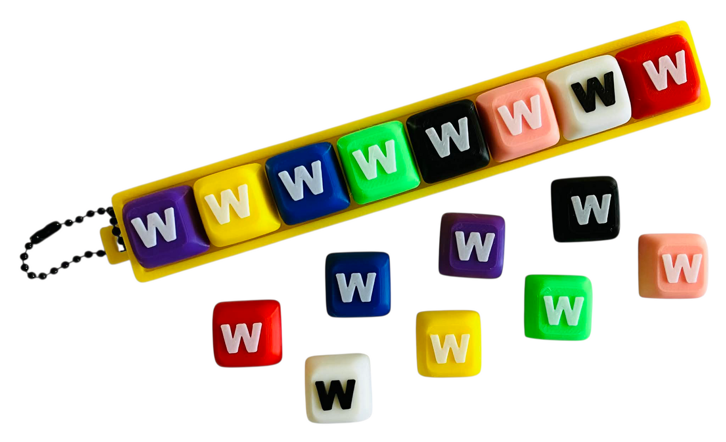 Letter "W" for Clicker Keychain