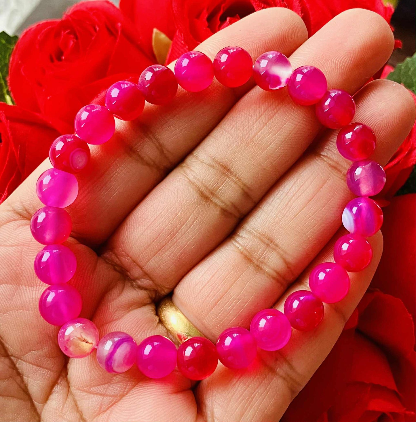Rose Agate Bracelet