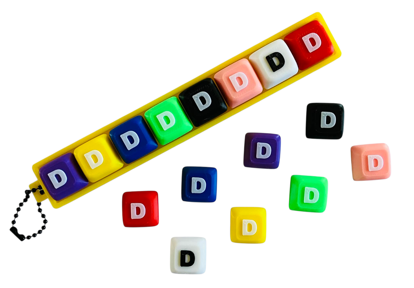 Letter "D" for Clicker Keychain