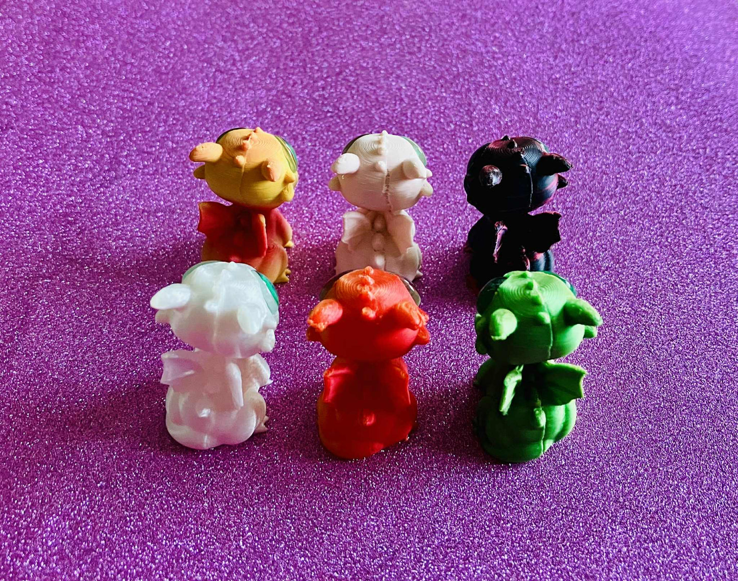 3D Printed Mini Dragons Pack of 6
