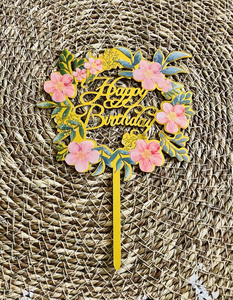 Birthday Cake Topper ^7 (Clearance)