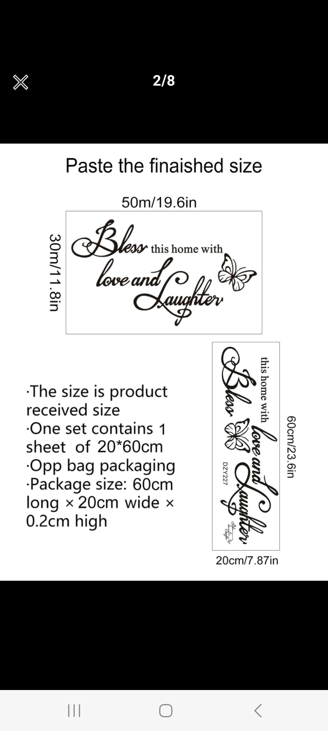 Self Adhesive Wall Sticker :9