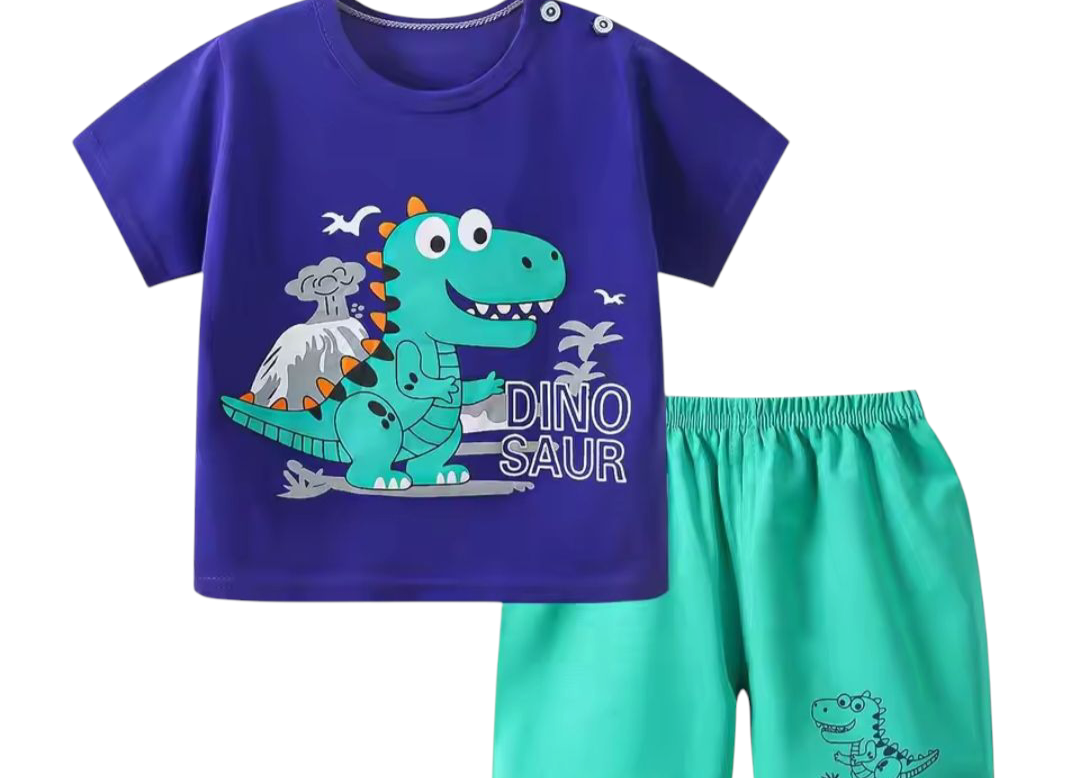 Kids Top and Shorts Set (Buttons on the top only for sizes 3-4 yrs and under) 100% Cotton (Clearance)