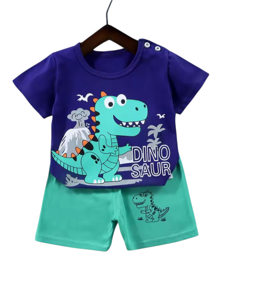 Kids Top and Shorts Set (Buttons on the top only for sizes 3-4 yrs and under) 100% Cotton (Clearance)