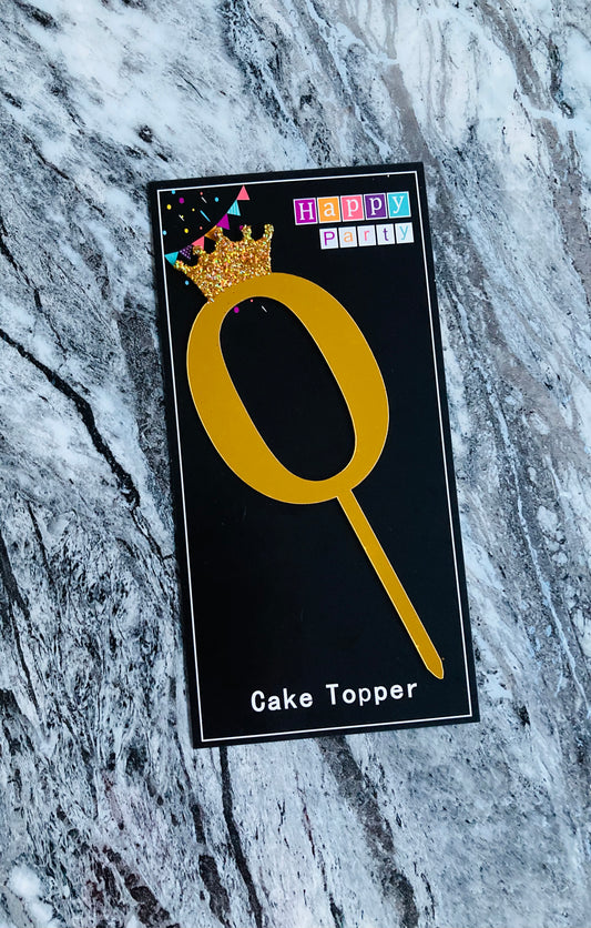 Number Cake Topper #0 (Sale)