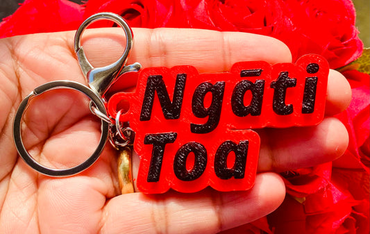 3D Printed Hand Painted Keychain/Bagchain #Ngāti Toa