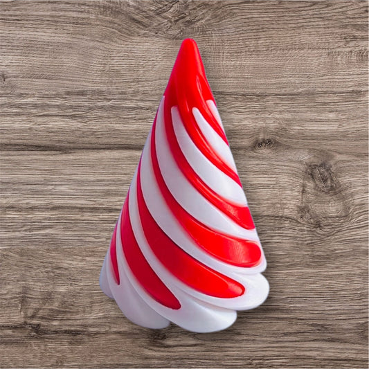 Passthrough/Spiral Cone Fidget (White and Red)