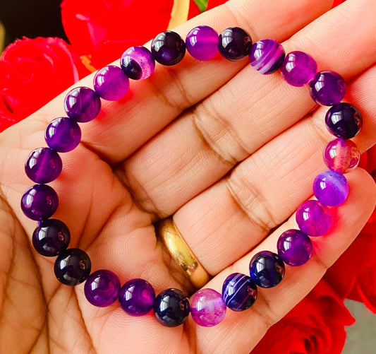 Purple Agate Bracelet