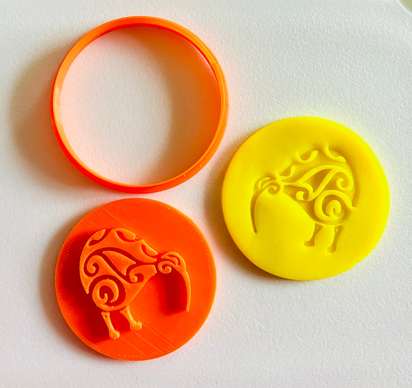 3D Printed Kiwi Doh/Clay Cutter and Stamp #40