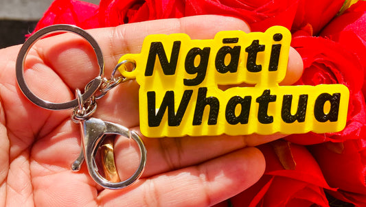 3D Printed Hand Painted Keychain/Bagchain #Ngāti Whatua