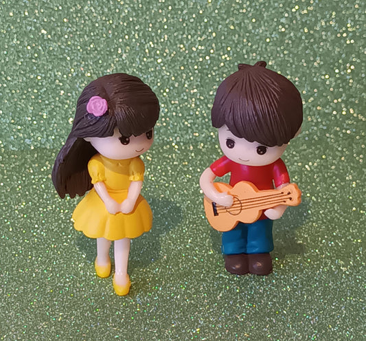 Guitar Couple Figurines