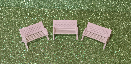 3pcs White Bench Set for Crafts