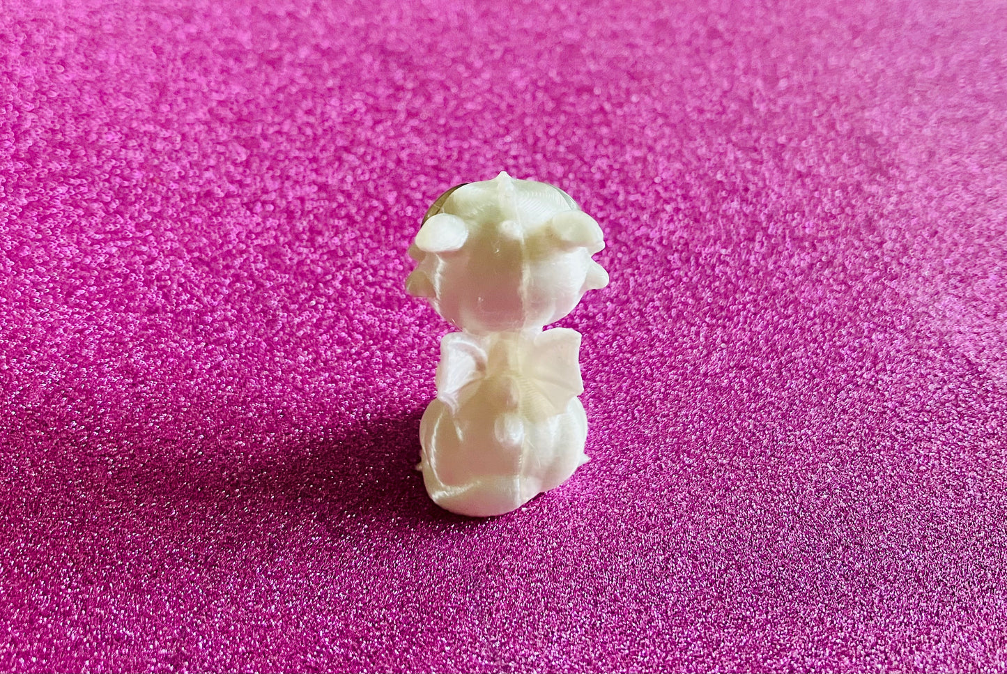 3D Printed Mini Dragon (White)