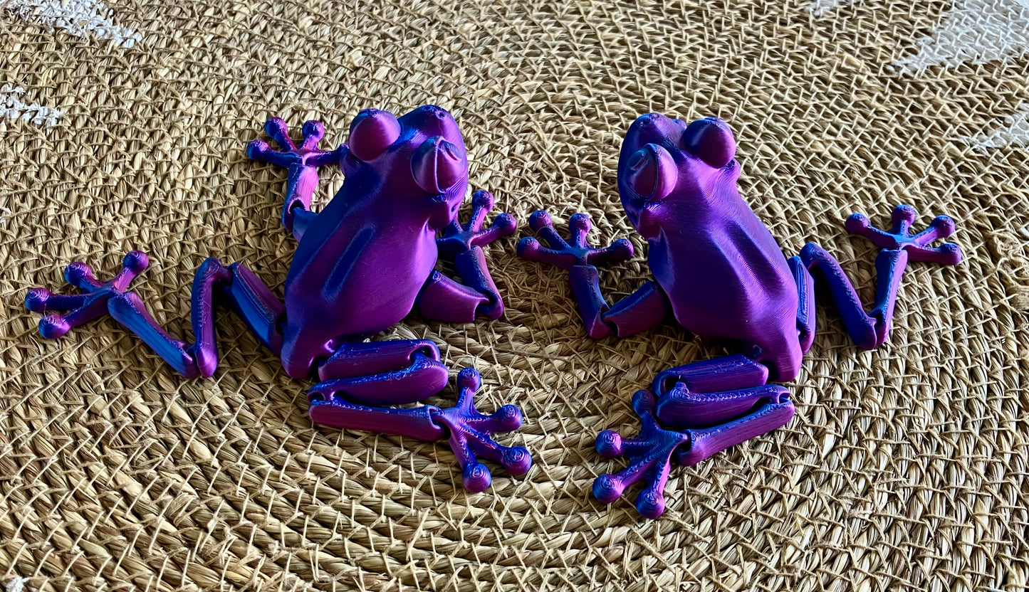 3D Printed Frogs Set of 2
