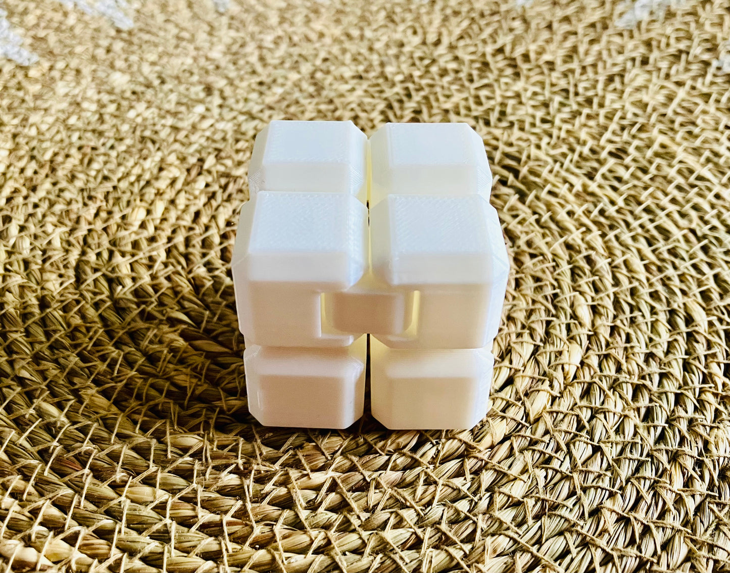 3D Printed Infinity Fidget Cube (White)