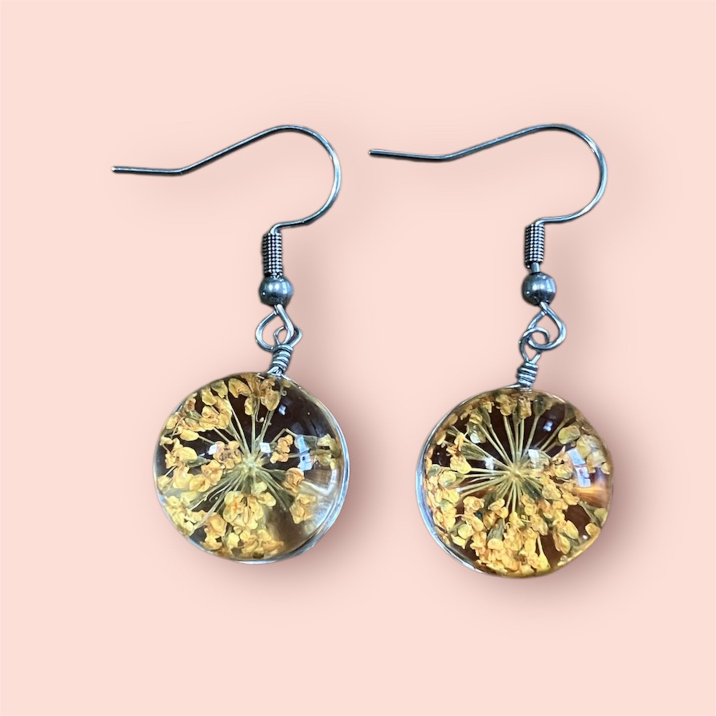 Yellow Flower Earrings