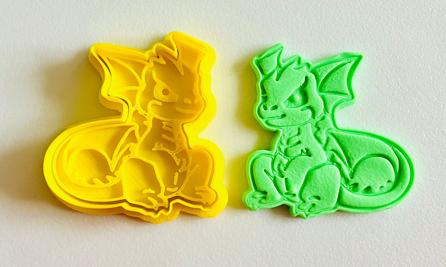 3D Printed Doh/Clay Cutter and Stamp #45