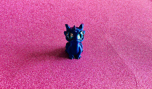 3D Printed Mini Dragon (Purple-Blue)
