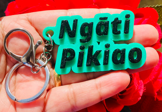 3D Printed Hand Painted Keychain/Bagchain #Ngāti Pikiao