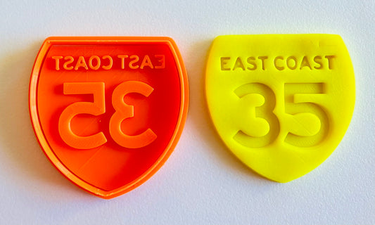 3D Printed East Coast 35 Doh/Clay Cutter and Stamp #47