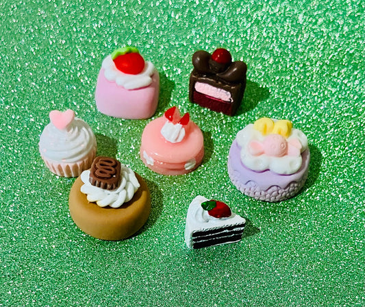Cakes/Treats Resin Flat backs for crafts