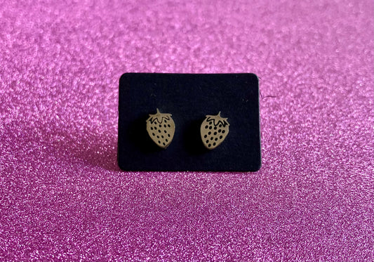 Strawberry Stainless Steel Studs