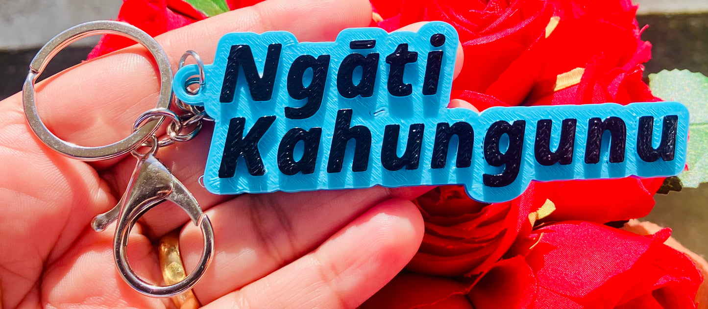 3D Printed Hand Painted Keychain/Bagchain #Ngāti Kahungunu