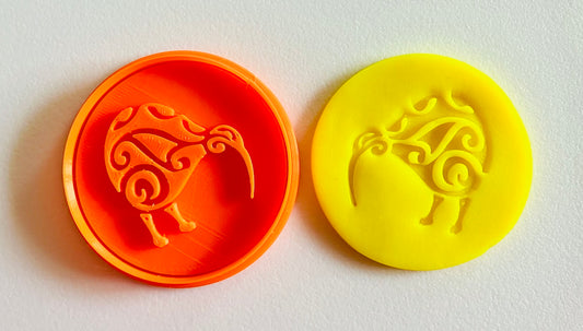 3D Printed Kiwi Doh/Clay Cutter and Stamp #40