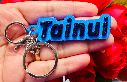 3D Printed Hand Painted Keychain/Bagchain #Tainui