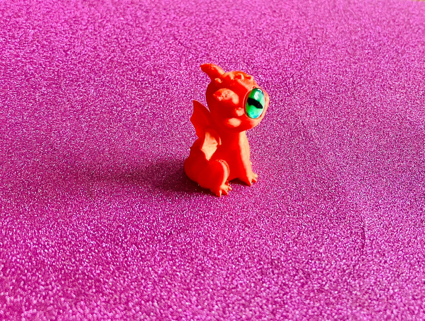 3D Printed Mini Dragon (Orange)