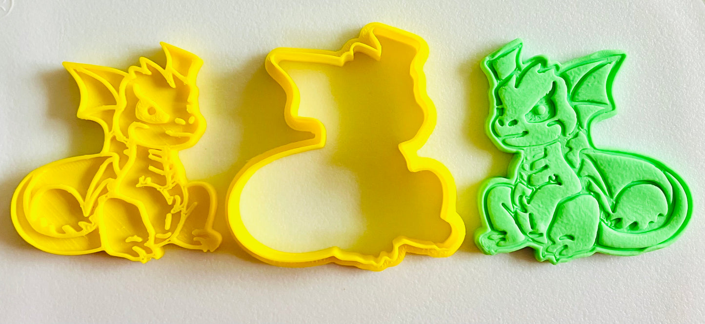 3D Printed Doh/Clay Cutter and Stamp #45