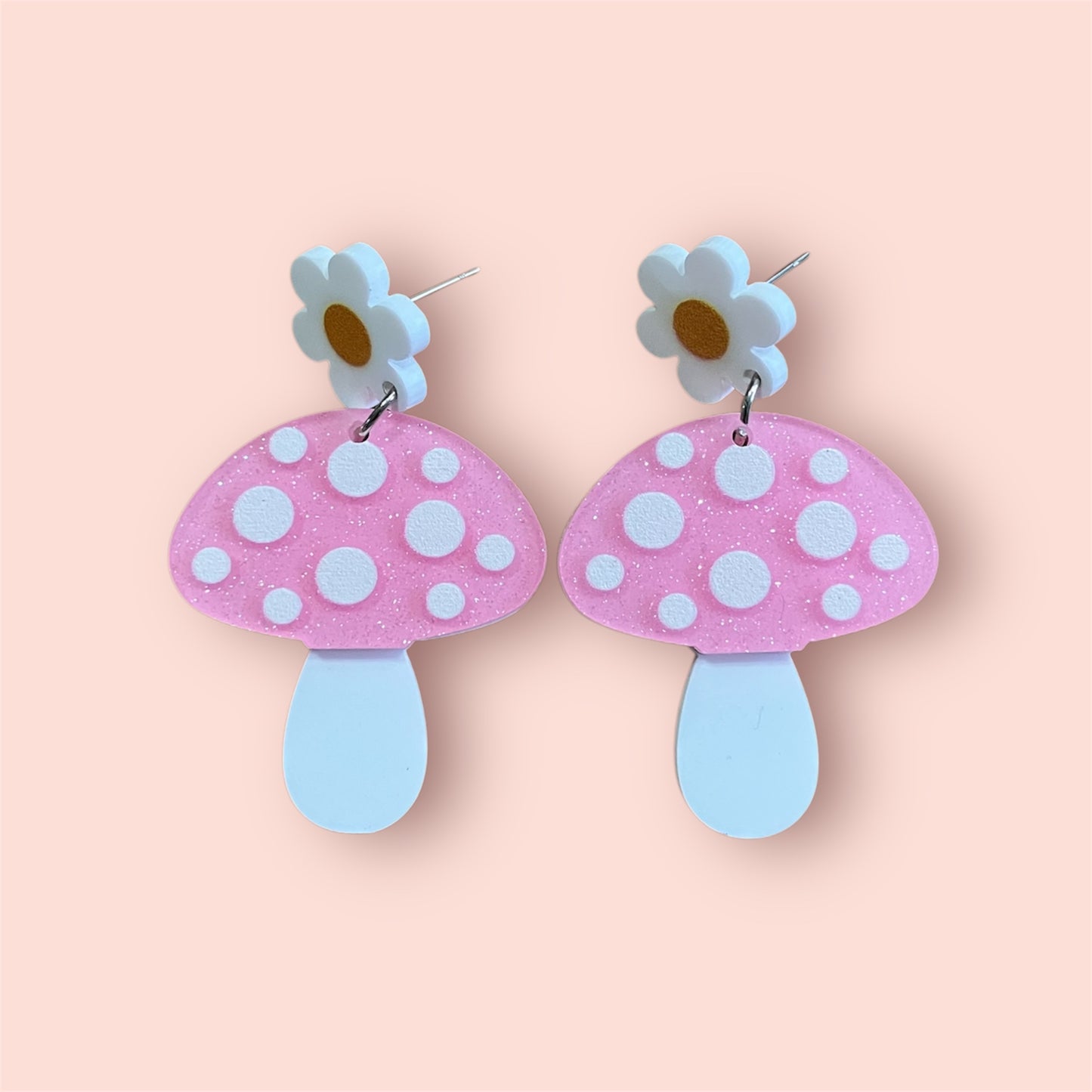 Flower Mushroom Earrings